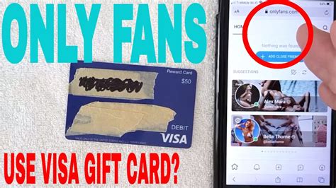 HOW TO USE VISA GIFT CARD ON ONLYFANS。